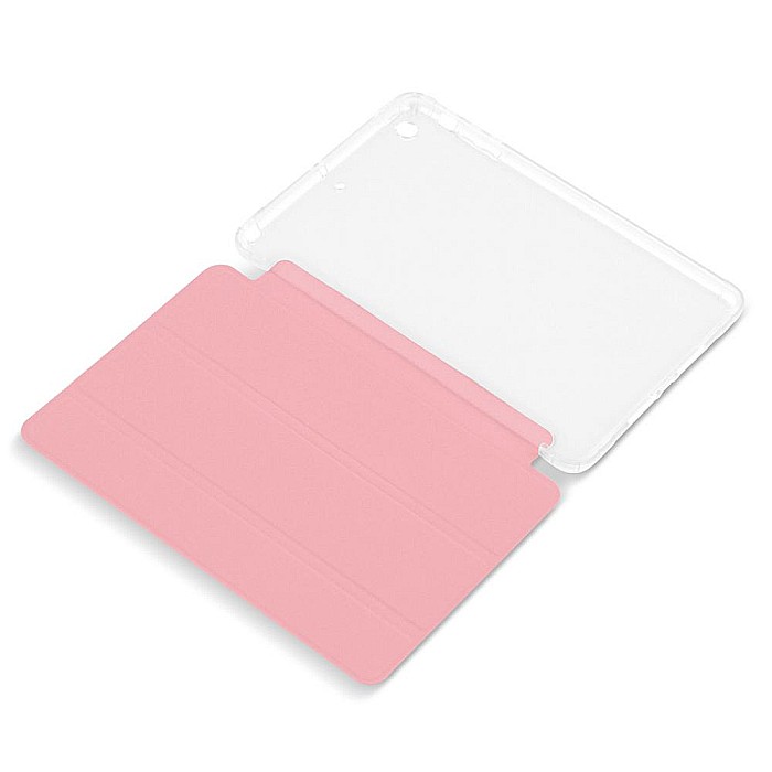 Husa Magnetica cu spate transparent, colturi intarite pentru iPad Mini 1, 2, 3 7.9 Inch - Roz [6]