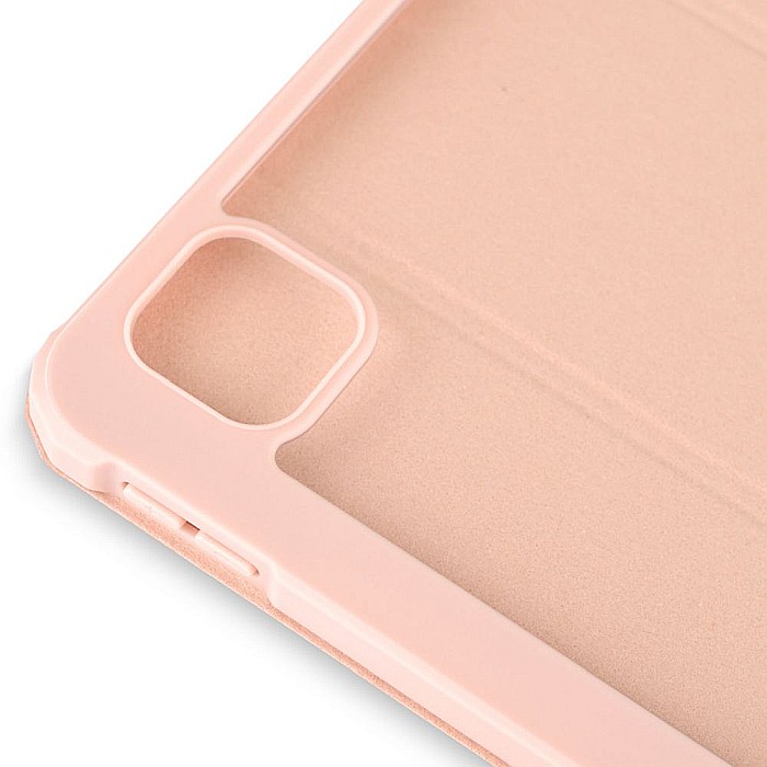 Husa Magnetica cu spate acrilic, colturi intarite si suport Stylus pentru iPad M1 Pro 11 2021 - Roz [8]
