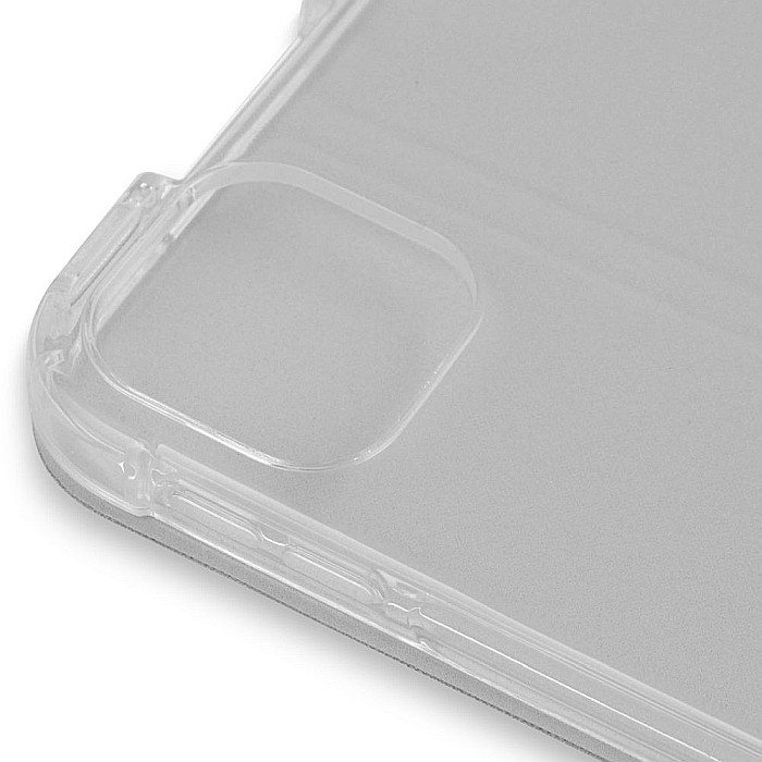 Husa Magnetica cu spate transparent, colturi intarite pentru iPad Pro 11 Inch 2018, 2020 - Gri deschis [8]