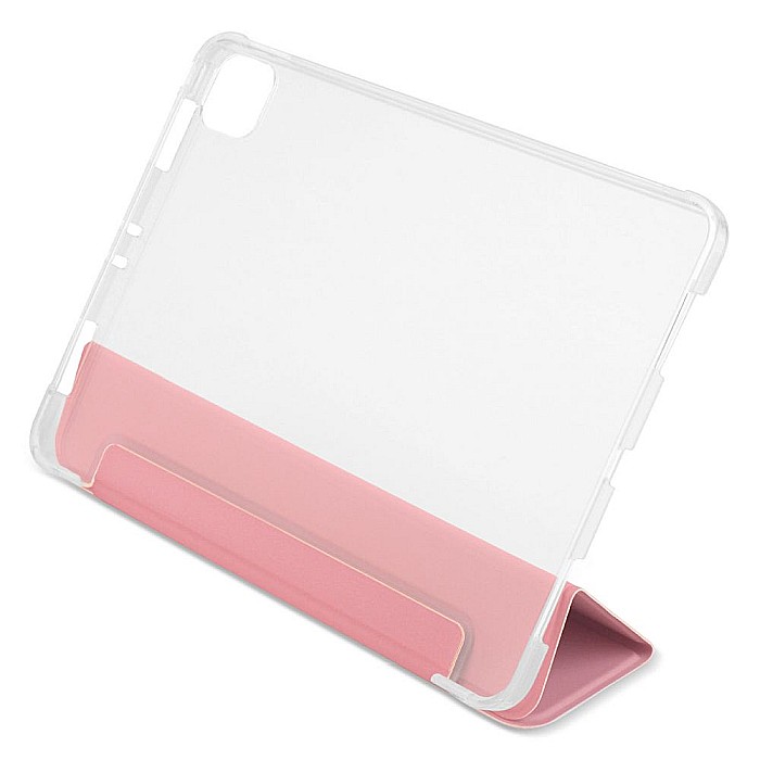 Husa Magnetica cu spate transparent, colturi intarite pentru iPad Pro 11 Inch 2018, 2020 - Roz [7]
