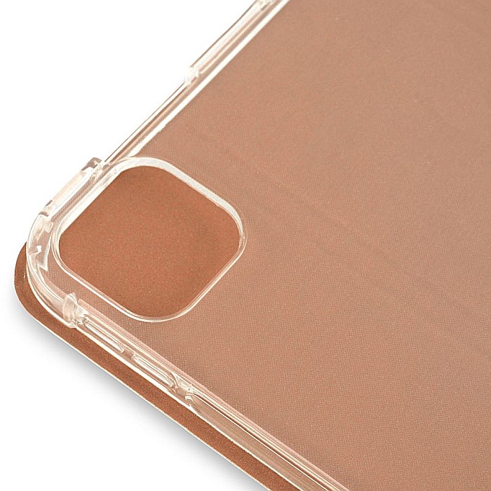 Husa Magnetica cu spate transparent, colturi intarite pentru iPad Pro 11 Inch 2018, 2020 - Rose Gold [8]