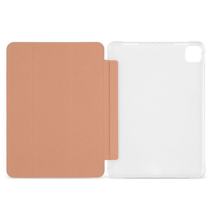 Husa Magnetica cu spate transparent, colturi intarite pentru iPad Pro 11 Inch 2018, 2020 - Rose Gold [3]