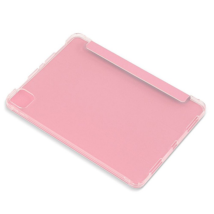 Husa Magnetica cu spate transparent, colturi intarite pentru iPad Pro 11 Inch 2018, 2020 - Roz [5]