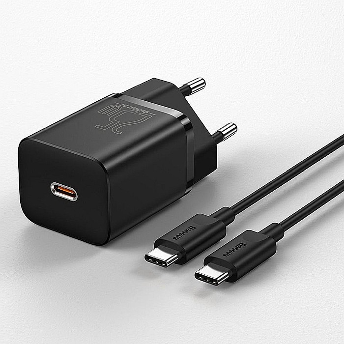 Charger, incarcator retea 240V, Type-C PD 20W + Cablu Type-C - Baseus Super Si (TZCCSUP-L01) - Negru [9]
