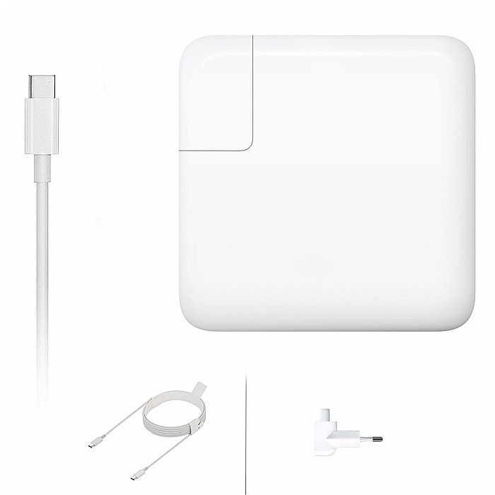Incarcator A1718 + Cablu USB Type-C 61W pentru laptop Apple MacBook Pro Retina 13-inch 2016 - 2020 [2]