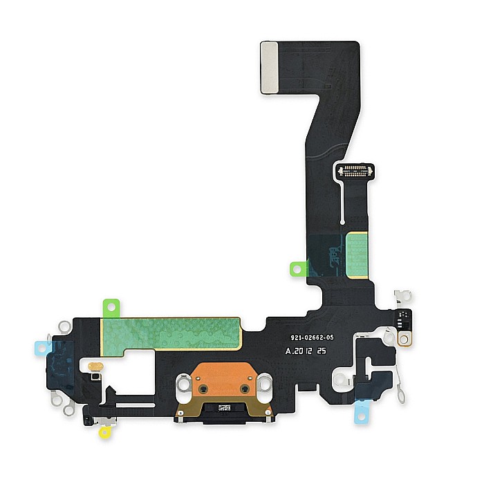 Mufa de incarcare Lightning, OEM, pentru telefon Apple iPhone 12 / 12 Pro Negru [1]