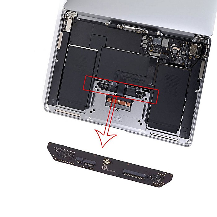 Placa (daughter board) conector trackpad cu tastatura MacBook Air 13 inch A2179 2020 [2]