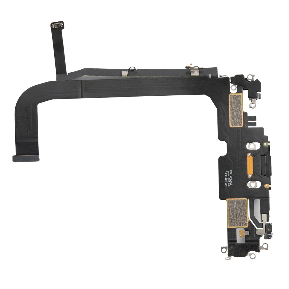 Port incarcare lightning (audio dock connector) flex pentru iPhone 13 Pro Max, OEM, Negru [3]