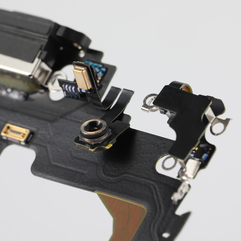 Port incarcare lightning (audio dock connector) flex pentru iPhone 13 Pro Max, OEM, Negru [8]