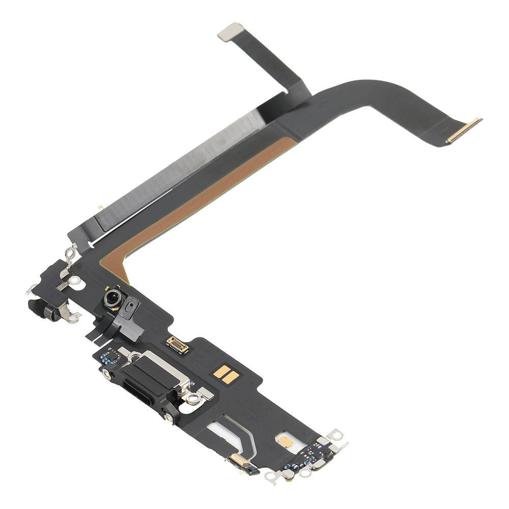 Port incarcare lightning (audio dock connector) flex pentru iPhone 13 Pro Max, OEM, Negru [2]