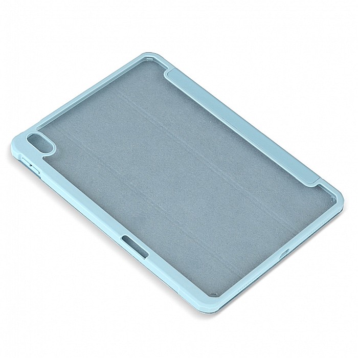 Husa Magnetica cu spate acrilic, colturi intarite si suport Stylus pentru iPad Air 4 10.9 - Haze Blue [7]