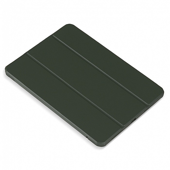 Husa Magnetica cu spate acrilic, colturi intarite si suport Stylus pentru iPad Air 4 10.9 - Army Green [8]