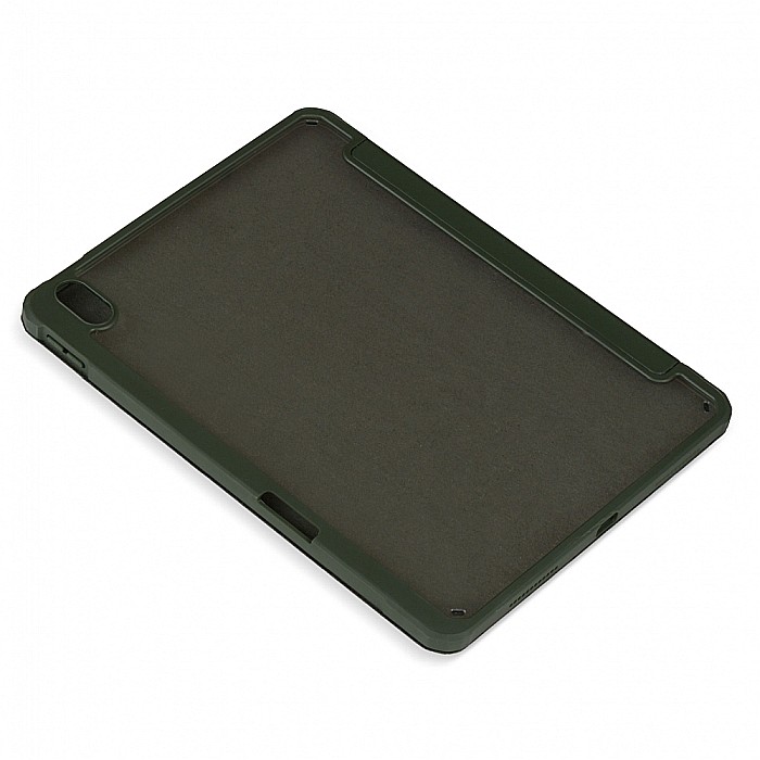 Husa Magnetica cu spate acrilic, colturi intarite si suport Stylus pentru iPad Air 4 10.9 - Army Green [7]