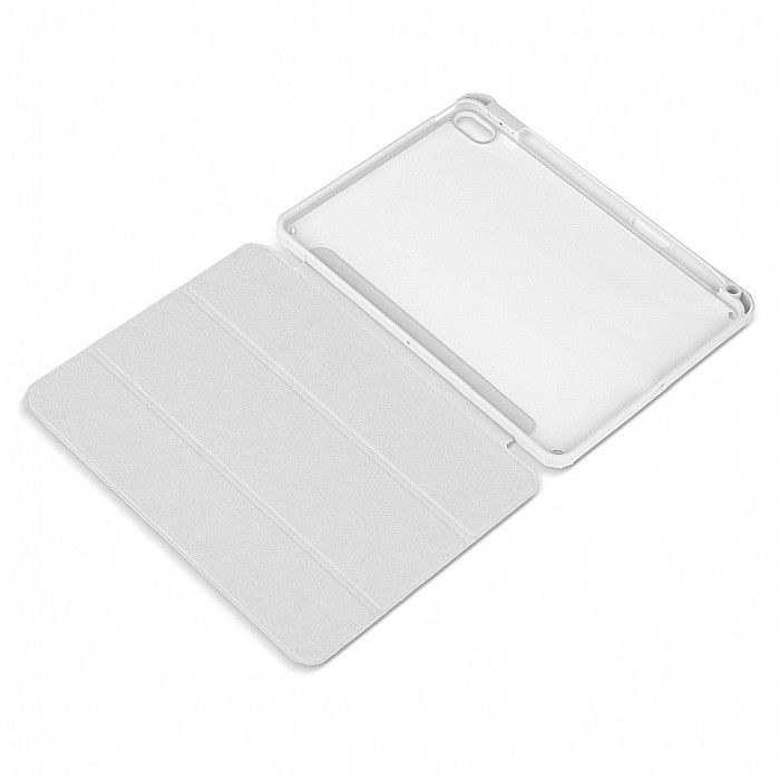 Husa Magnetica cu spate acrilic, colturi intarite si suport Stylus pentru iPad Air 4 10.9 - Gri [6]