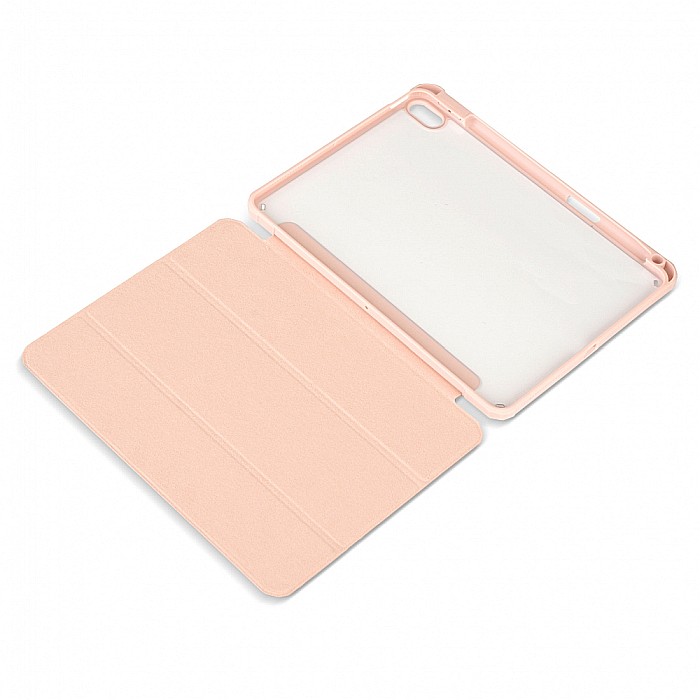 Husa Magnetica cu spate acrilic, colturi intarite si suport Stylus pentru iPad Air 4 10.9 - Roz [6]