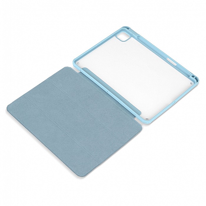Husa Magnetica cu spate acrilic, colturi intarite si suport Stylus pentru iPad Pro 11 2020 - Haze Blue [6]