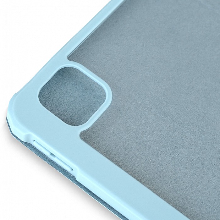 Husa Magnetica cu spate acrilic, colturi intarite si suport Stylus pentru iPad Pro 11 2020 - Haze Blue [4]
