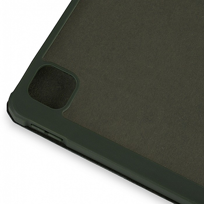 Husa Magnetica cu spate acrilic, colturi intarite si suport Stylus pentru iPad Pro 11 2020 - Army Green [4]