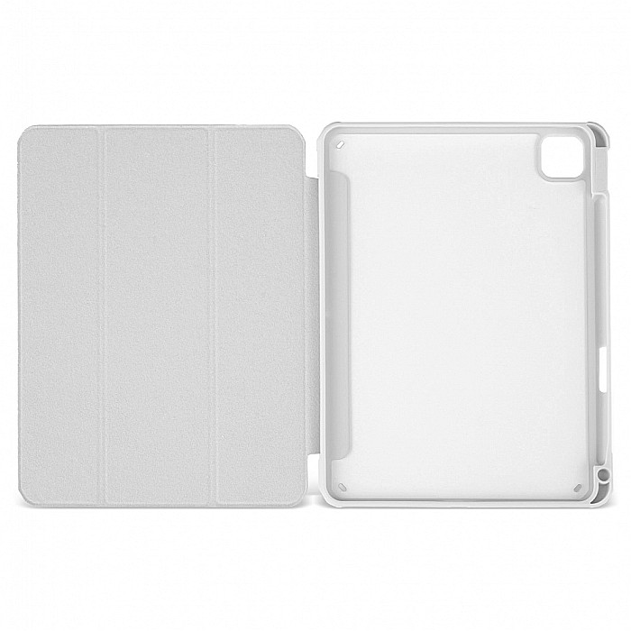Husa Magnetica cu spate acrilic, colturi intarite si suport Stylus pentru iPad Pro 11 2020 - Gri [9]