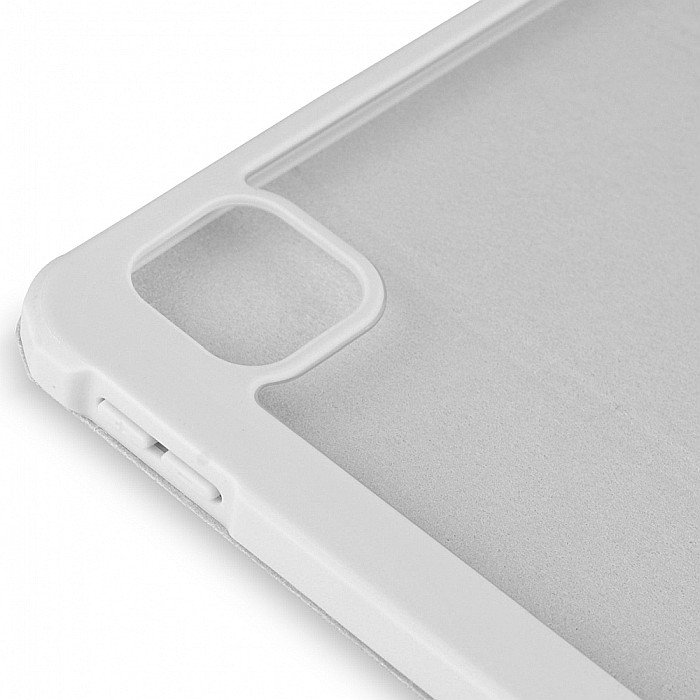Husa Magnetica cu spate acrilic, colturi intarite si suport Stylus pentru iPad Pro 11 2020 - Gri [4]