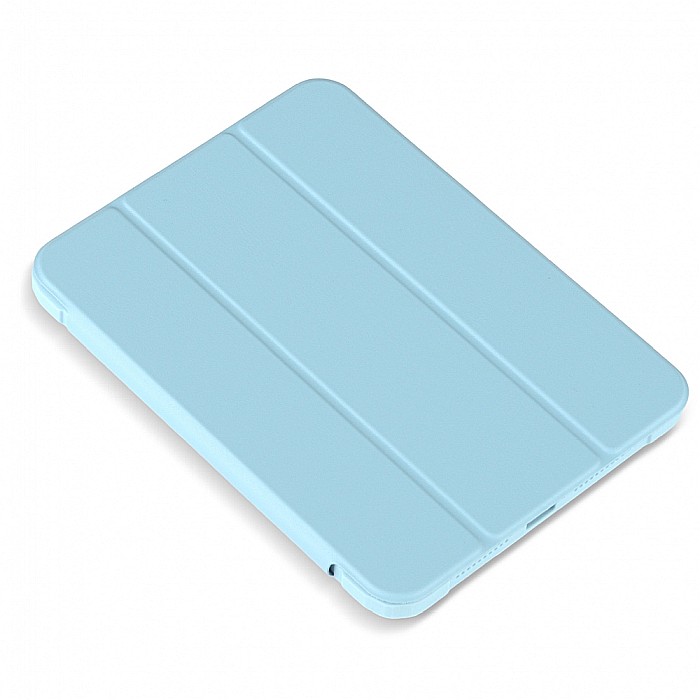 Husa Magnetica cu spate acrilic, colturi intarite si suport Stylus pentru iPad Mini 6 - Haze Blue [8]