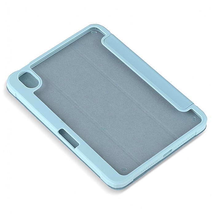 Husa Magnetica cu spate acrilic, colturi intarite si suport Stylus pentru iPad Mini 6 - Haze Blue [7]