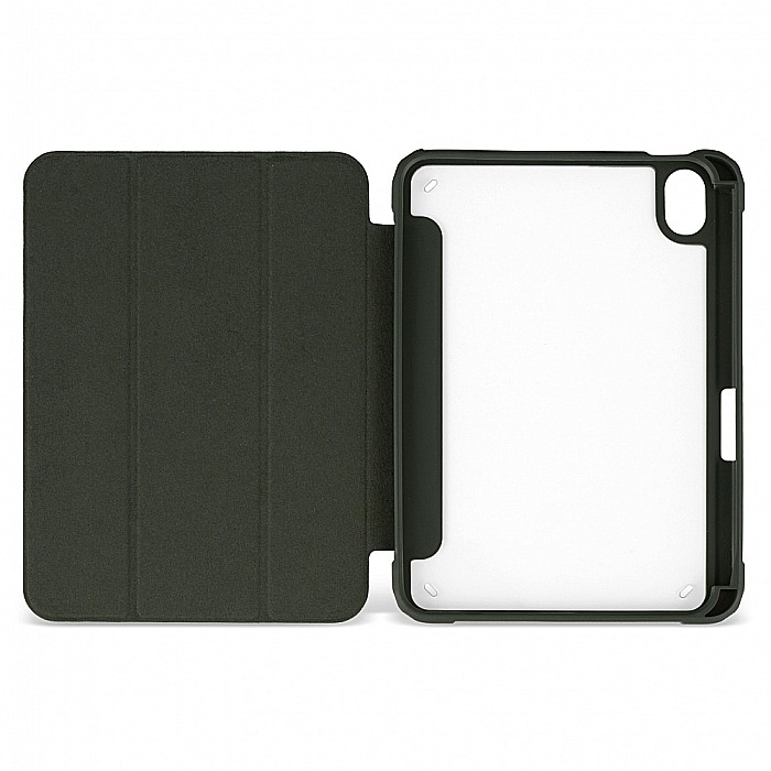 Husa Magnetica cu spate acrilic, colturi intarite si suport Stylus pentru iPad Mini 6 - Army Green [9]