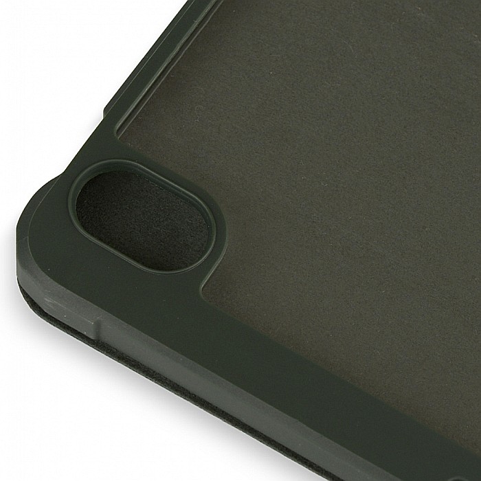 Husa Magnetica cu spate acrilic, colturi intarite si suport Stylus pentru iPad Mini 6 - Army Green [4]