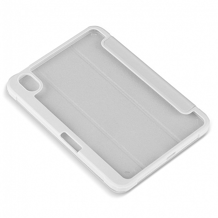 Husa Magnetica cu spate acrilic, colturi intarite si suport Stylus pentru iPad Mini 6 - Gri [7]