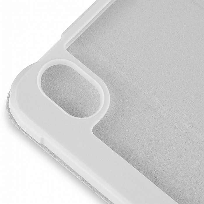 Husa Magnetica cu spate acrilic, colturi intarite si suport Stylus pentru iPad Mini 6 - Gri [4]