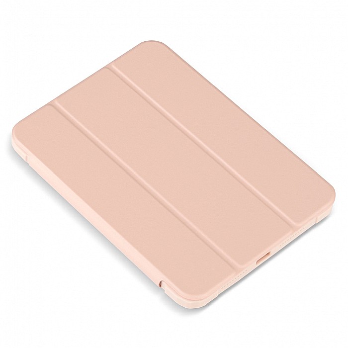 Husa Magnetica cu spate acrilic, colturi intarite si suport Stylus pentru iPad Mini 6 - Roz [8]