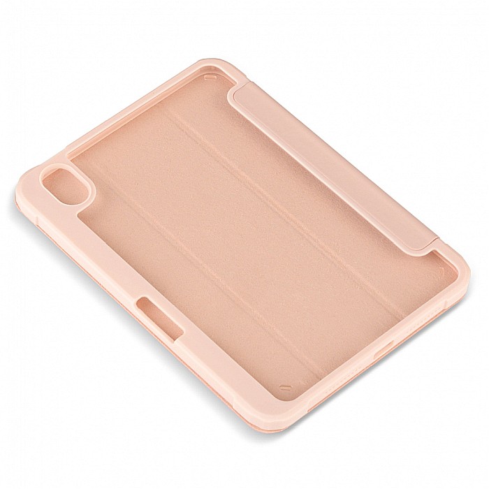 Husa Magnetica cu spate acrilic, colturi intarite si suport Stylus pentru iPad Mini 6 - Roz [7]