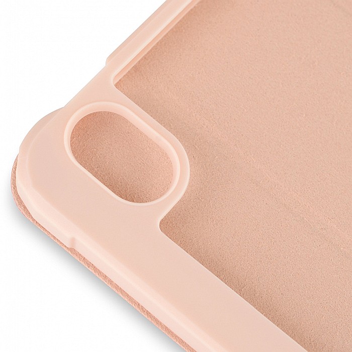 Husa Magnetica cu spate acrilic, colturi intarite si suport Stylus pentru iPad Mini 6 - Roz [4]
