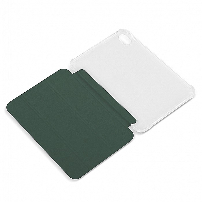 Husa Magnetica cu spate transparent, colturi intarite pentru iPad Mini 6 - Dark Green [6]