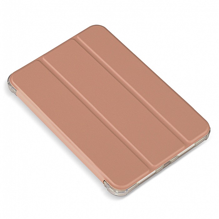 Husa Magnetica cu spate transparent, colturi intarite pentru iPad Mini 6 - Rose Gold [8]