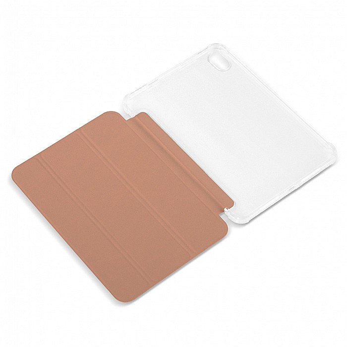 Husa Magnetica cu spate transparent, colturi intarite pentru iPad Mini 6 - Rose Gold [6]
