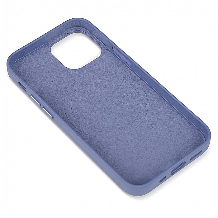 Husa de protectie tip Magsafe din piele compatibil cu iPhone 13 Mini - Lavender [5]