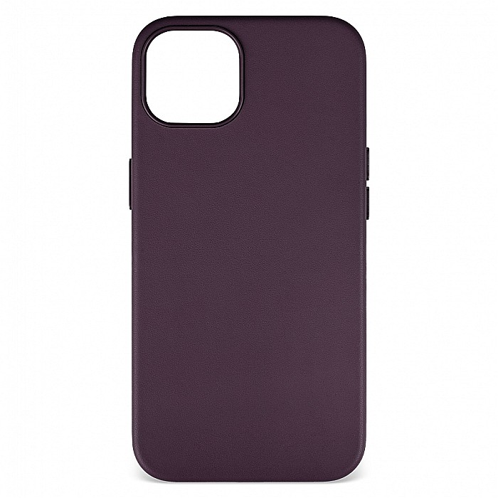 Husa de protectie tip Magsafe din piele compatibil cu iPhone 13 - Dark Purple [2]