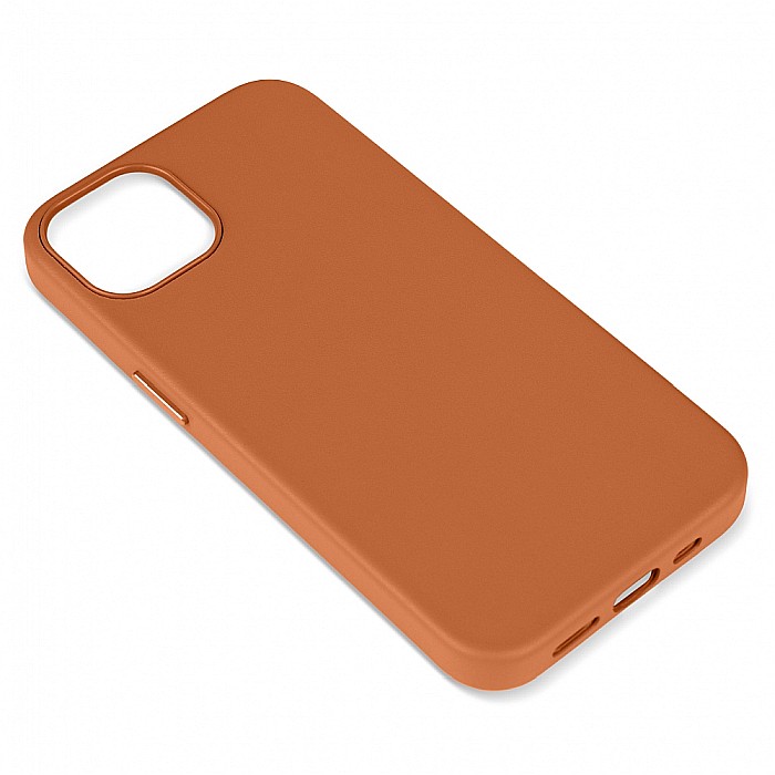 Husa de protectie tip Magsafe din piele compatibil cu iPhone 13 - Maro [4]