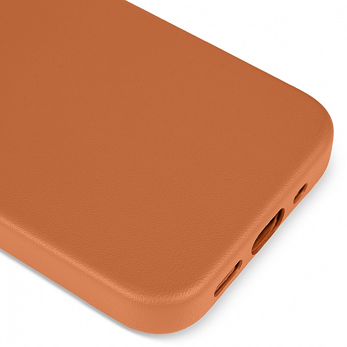 Husa de protectie tip Magsafe din piele compatibil cu iPhone 13 - Maro [7]