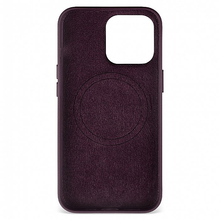 Husa de protectie tip Magsafe din piele compatibil cu iPhone 13 Pro - Dark Purple [3]