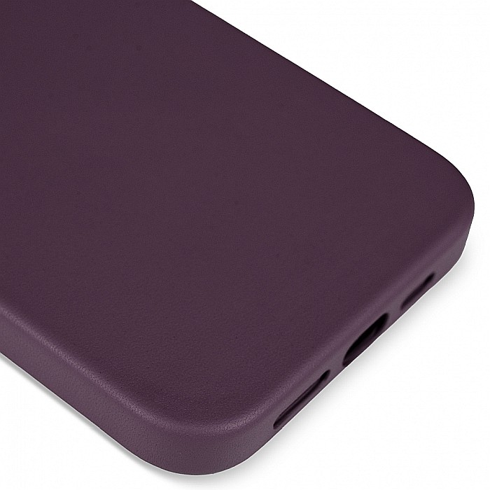 Husa de protectie tip Magsafe din piele compatibil cu iPhone 13 Pro - Dark Purple [7]