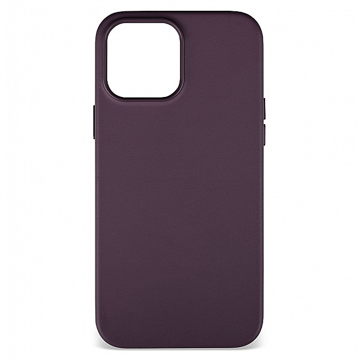 Husa de protectie tip Magsafe din piele compatibil cu iPhone 13 Pro Max - Dark Purple [2]