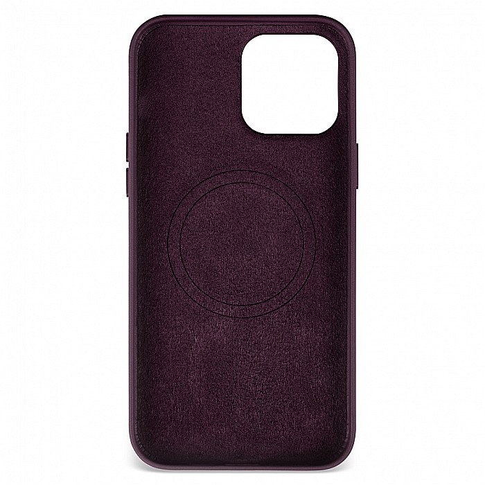 Husa de protectie tip Magsafe din piele compatibil cu iPhone 13 Pro Max - Dark Purple [3]