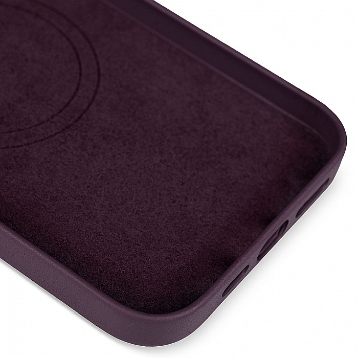 Husa de protectie tip Magsafe din piele compatibil cu iPhone 13 Pro Max - Dark Purple [8]
