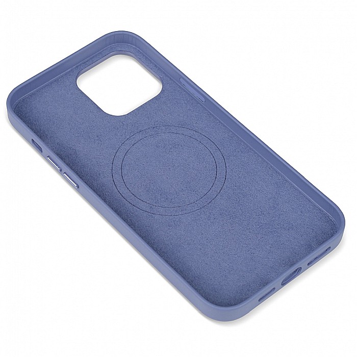 Husa de protectie tip Magsafe din piele compatibil cu iPhone 13 Pro Max - Lavender [5]