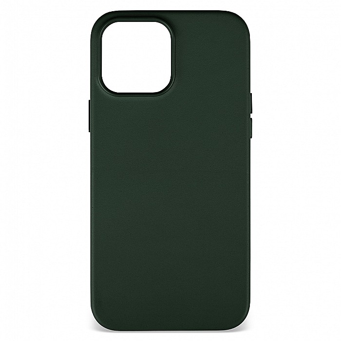 Husa de protectie tip Magsafe din piele compatibil cu iPhone 13 Pro Max - Dark Green [2]