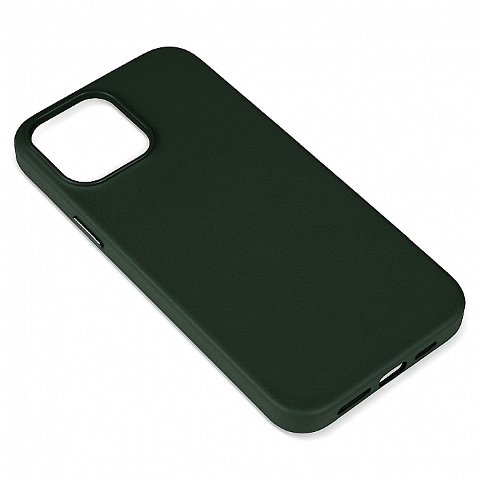 Husa de protectie tip Magsafe din piele compatibil cu iPhone 13 Pro Max - Dark Green [4]