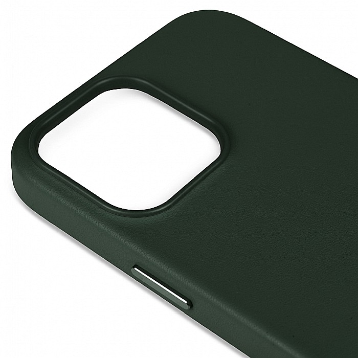 Husa de protectie tip Magsafe din piele compatibil cu iPhone 13 Pro Max - Dark Green [6]