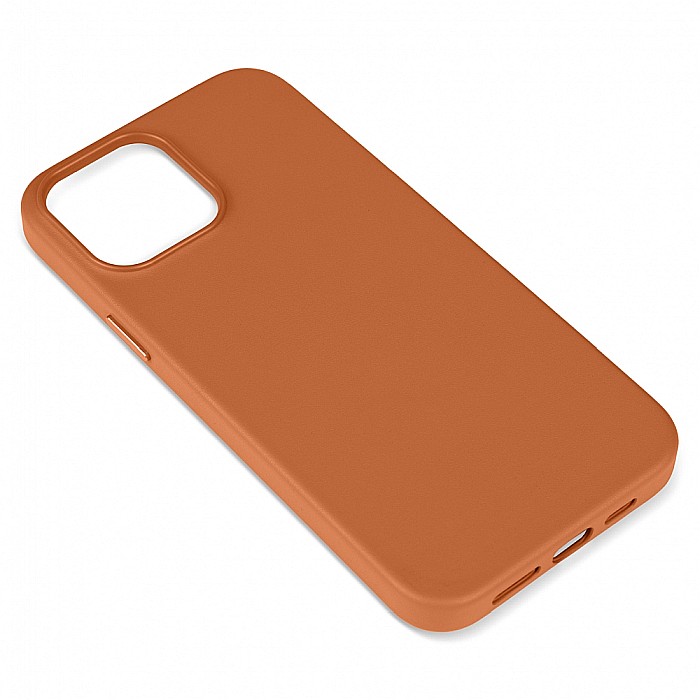 Husa din Piele Naturala pentru Apple iPhone 13 Pro Max, compatibilitate MagSafe, Maro [4]